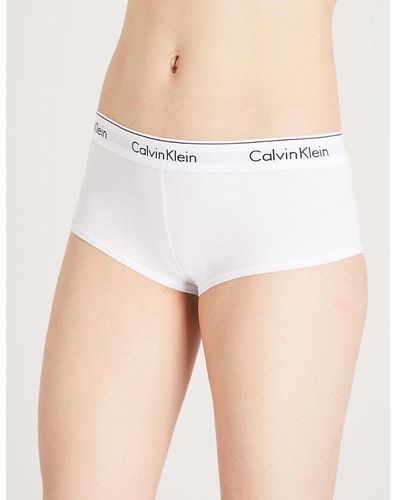 Calvin Klein Modern Cotton Jersey Boy Short - White