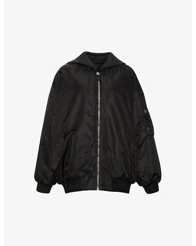 Givenchy Hooded Relaxed-fit Shell Jacket - Black