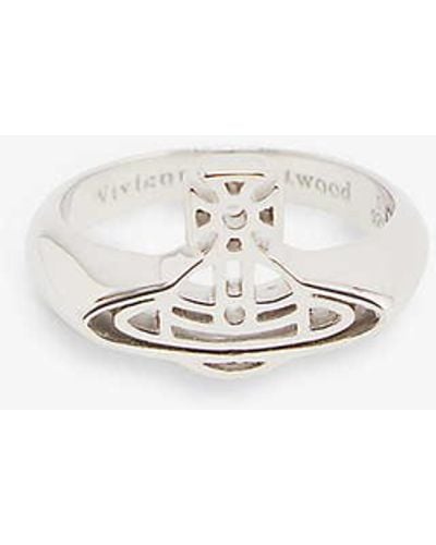 Vivienne Westwood Avon Orb -plated 925 Sterling-silver Ring X - White