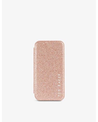 Ted Baker Rico Glitter-embossed Iphone 12 Pro Max Case - White