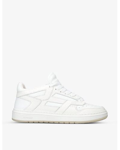 Represent Reptor Branded Leather Low-top Sneakers - White