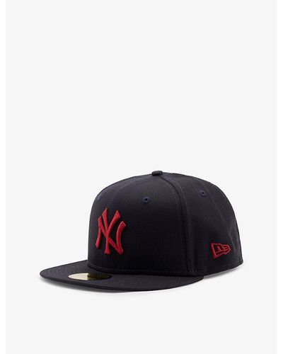 KTZ 59fifty New York Yankees Brand-embroidered Cotton-twill Cap - Blue