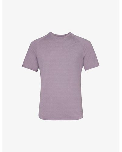 lululemon athletica License To Train Crewneck Stretch Recycled-polyester-blend T-shirt Xx - Purple