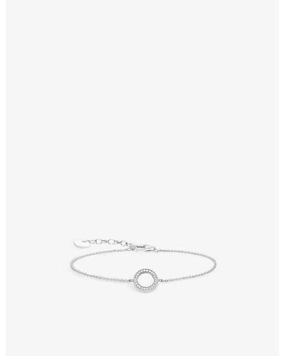 Thomas Sabo Circle Sterling Silver And Zirconia Bracelet - White