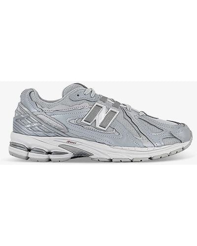 New Balance 1906 Brand-patch Leather And Mesh Low-top Trainers - Grey