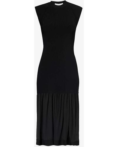3.1 Phillip Lim Compact Stretch-woven Blend Midi Dress - Black