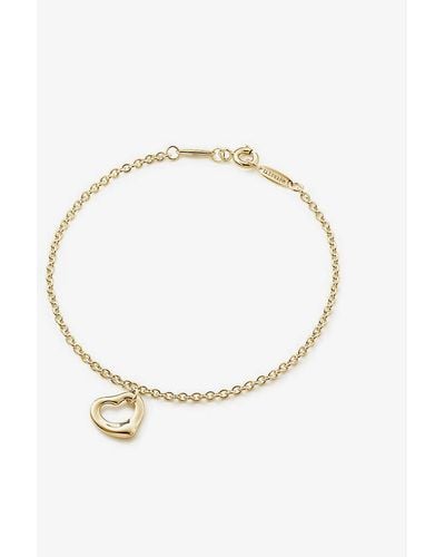 Tiffany & Co. Elsa Peretti® Open Heart 18ct Gold Bracelet - Metallic
