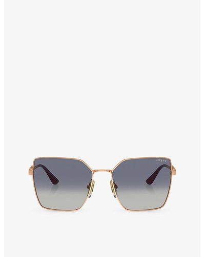 Vogue Vo4284s Square-frame Metal Sunglasses - Gray