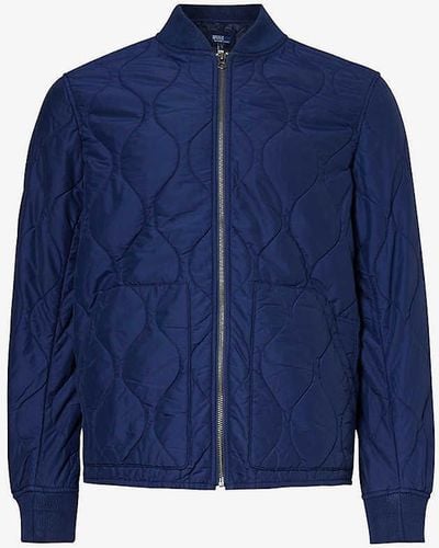 Polo Ralph Lauren Quilted Regular-fit Cotton-blend Jacket X - Blue