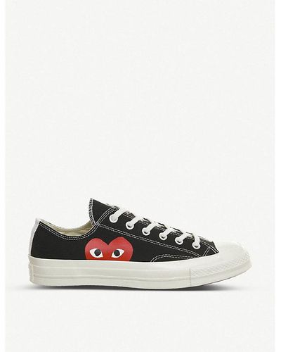 Comme des Garçons Black Comme Des Garçons Play X Converse 70s Canvas Low-top Trainers