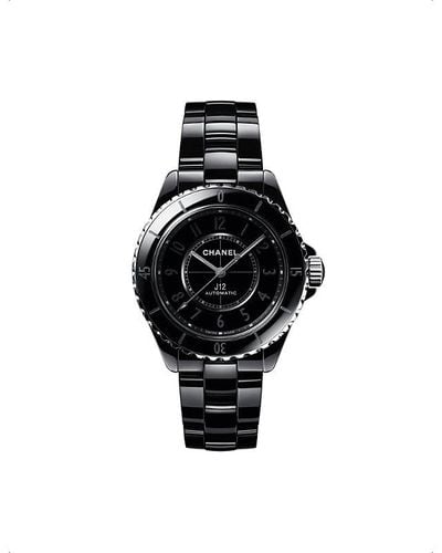Chanel H6185 J12 Ceramic And Stainless Steel Automatic Watch - Black