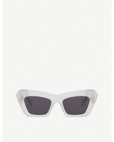 Loewe Lw40036i Cat-eye Acetate Sunglasses - White