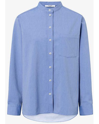 Lovechild 1979 Edgar Relaxed-fit Cotton Shirt - Blue