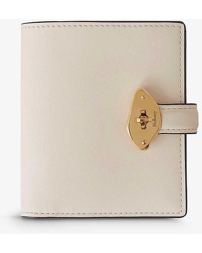 Mulberry Lana Compact Leather Wallet - Natural
