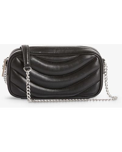 Claudie Pierlot Quilted Leather Camera Bag - Black