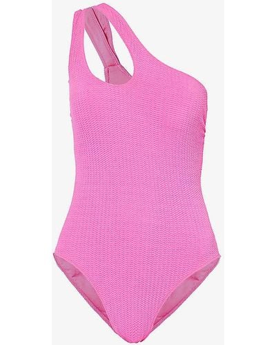 Seafolly Sea Dive Padded-cups Swimsuit - Pink