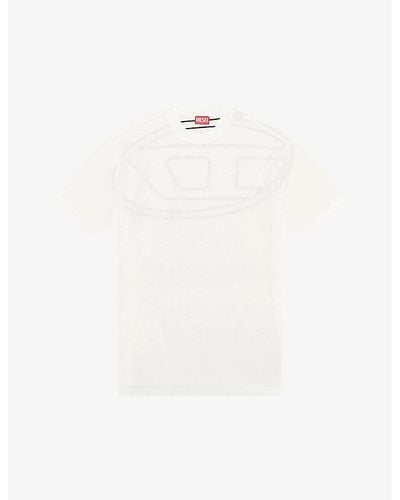 DIESEL t-boggy Logo-print Short-sleeve Cotton T-shirt X - White