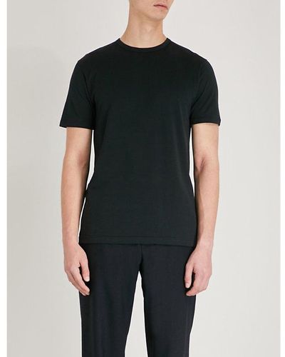 Sunspel Classic Cotton-jersey T-shirt - Black