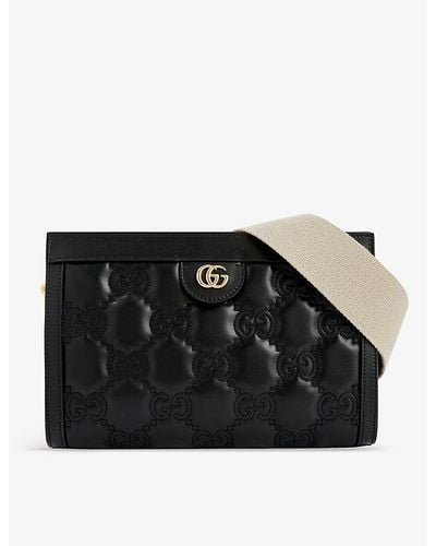 Gucci Matelassé Leather Cross-body Bag - Black