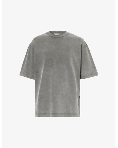 Acne Studios Extorr Logo-appliqué Cotton-jersey T-shirt - Gray