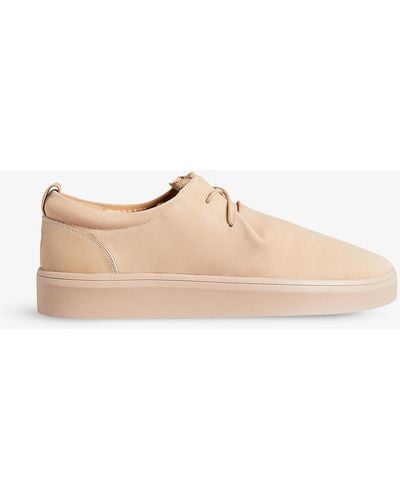 Ted Baker Treyy Logo-embossed Suede Low-top Trainers - Multicolour