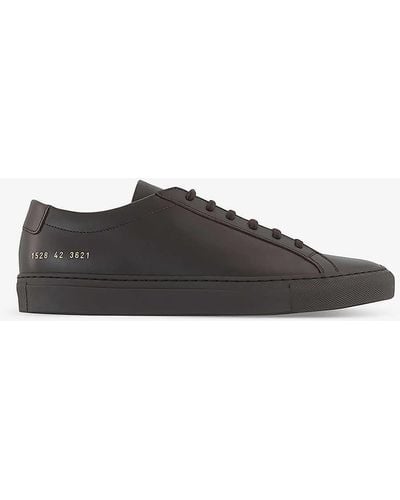 Common Projects Achilles Chunky-sole Leather Low-top Trainers - Multicolour