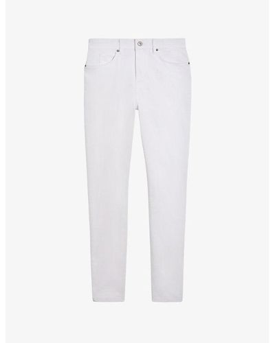 Ted Baker Five-pocket High-rise Stretch-denim Skinny Jeans - White