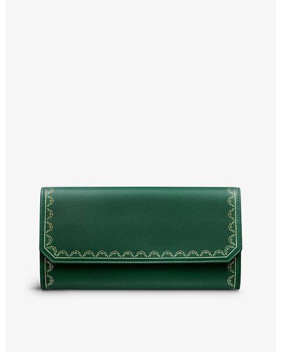 Cartier Guirlande De Leather Wallet - Green