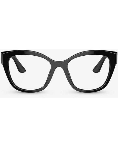 Miu Miu Mu 05xv Square-frame Acetate Eyeglasses - Black