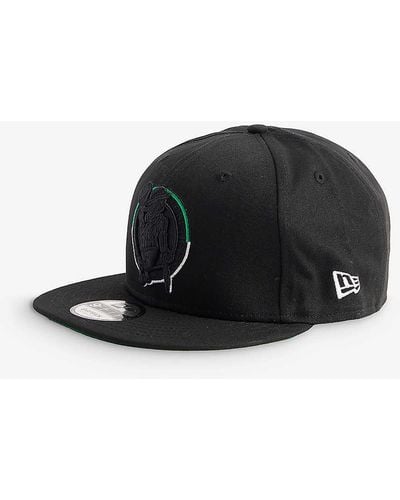 KTZ 9fifty Boston Celtics Nba Brand-embroidered Cotton Baseball Cap - Black