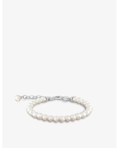 Thomas Sabo Charm Club Sterling-silver And Freshwater Pearl Bracelet - White