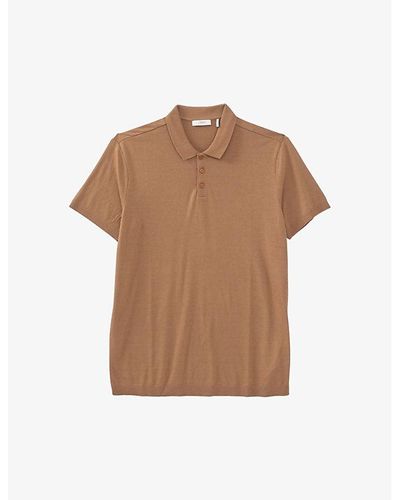 IKKS Regular-fit Short-sleeve Cotton Polo Shirt X - Brown
