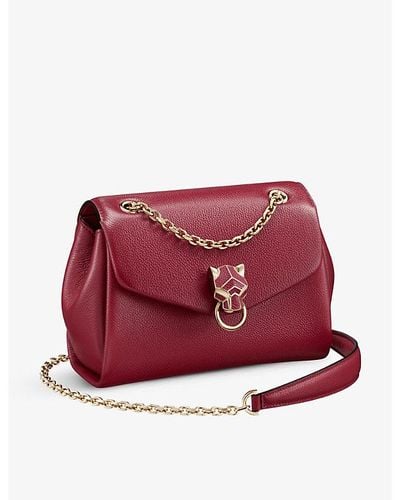 Cartier Panthere De Bag Chain Bag - Red