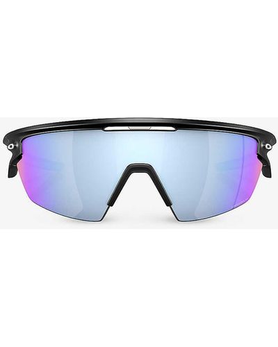 Oakley Oo9403 Sphaeratm️ Shield-frame Acetate Sunglasses - Blue