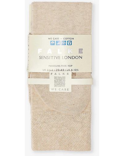 FALKE Sensitive London Cotton-blend Socks - Natural