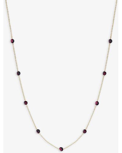 The Alkemistry Boba 18ct Yellow-gold And Garnet Chain Necklace - Natural