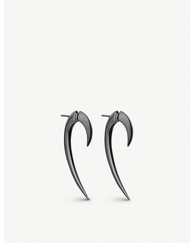 Shaun Leane Hook Rhodium-plated Earrings - Metallic