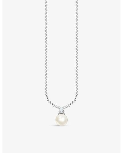 Thomas Sabo KE2183-082-6 Choker pearl ladies necklace, adjustable | eBay