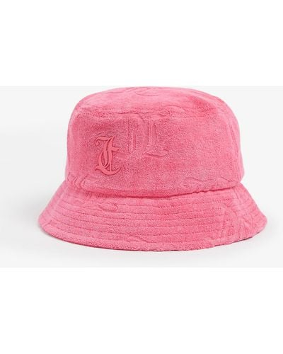 Juicy Couture Eleanna Branded Cotton-blend Bucket Hat - Pink