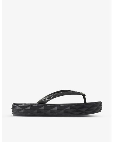 Jimmy Choo Diamond Rubber Flip-flops - Multicolour