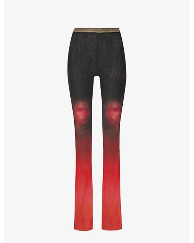 OTTOLINGER Flared-leg Mid-rise Stretch Recycled-polyester Pants