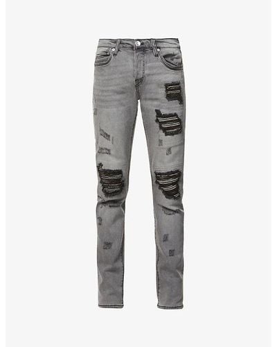 True Religion Tr Rocco Skinny Jeans - Gray