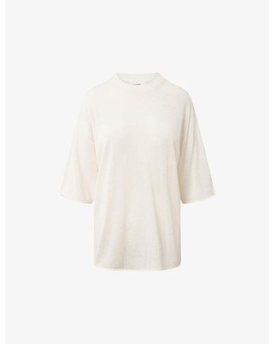 Lovechild 1979 Tessa Relaxed-fit Short-sleeve Merino-wool T-shirt - White