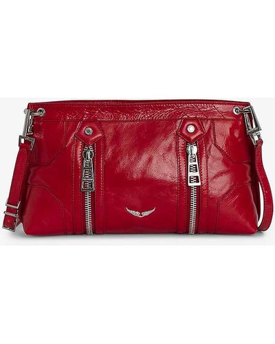 Zadig & Voltaire Sunny Mood Leather Shoulder Bag - Red