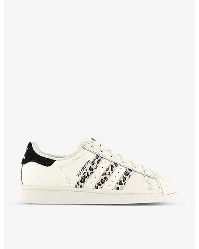 adidas Superstar Logo-embellished Low-top Leather Trainers - White