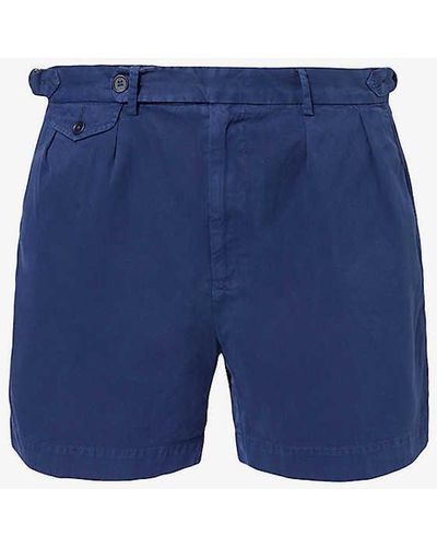 Polo Ralph Lauren Lightweight Classic-fit Mid-rise Cotton Shorts - Blue