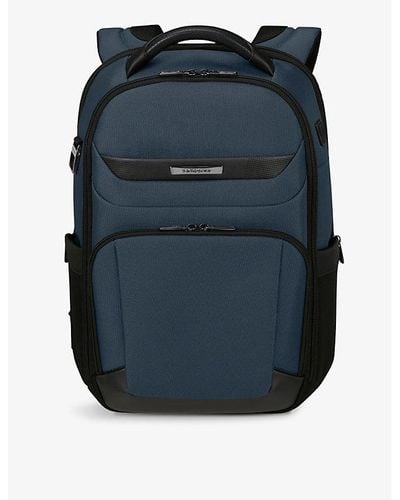 Samsonite Pro-dlx 6 Logo-embellished Woven Backpack - Blue