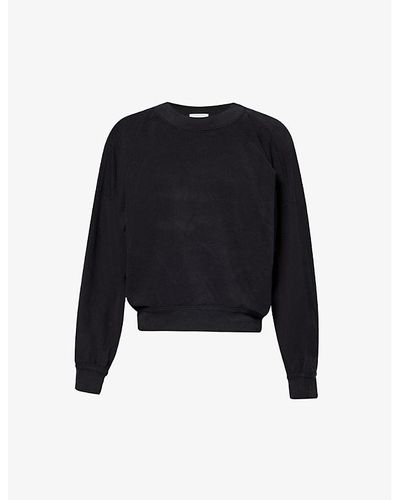 Isabel Marant Sheila Dropped-shoulder Cotton-jersey Sweater - Black