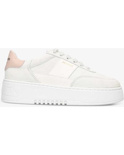 Axel Arigato Orbit Vintage Contrast-panel Leather And Suede Trainers - White