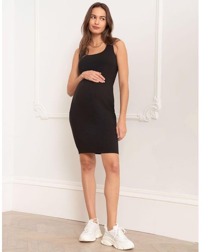 Seraphine Jersey Bodycon-style Knee-length Dress - Black